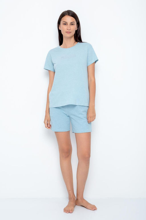 Е 40012/голубой шорты жен