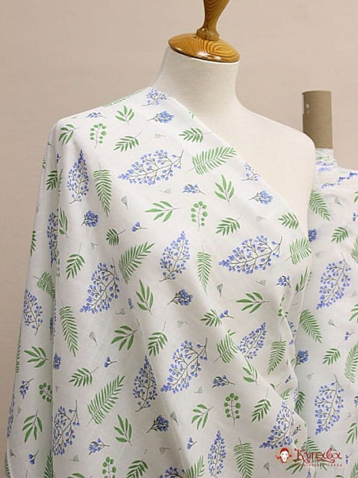 Муслин двухслойный Лесные веточки, ш.1.35м, хлопок-100%, 100гр/м.кв - Купава фото 4