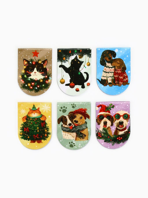 Цена за 2 шт. Магнитные закладки для книг, 6 шт. на подложке Акварель - Artfox фото 2