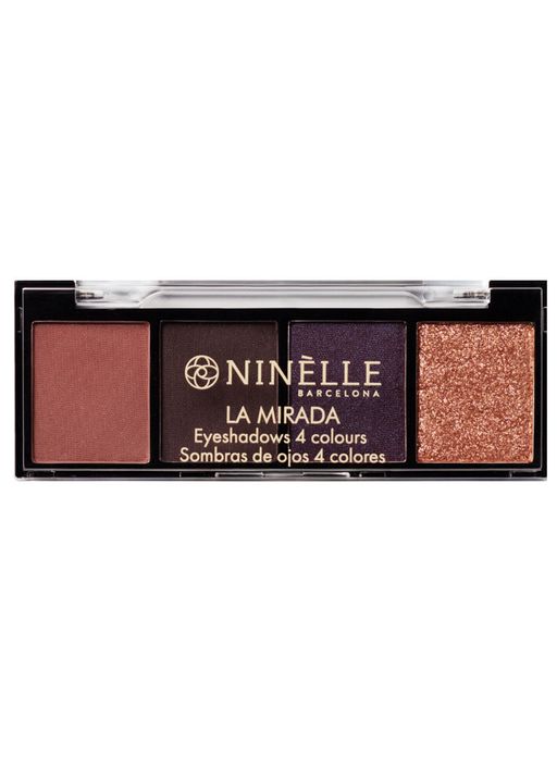 Ninelle Тени для век 4 оттенка La Mirada, 503 розово-фиолетовый