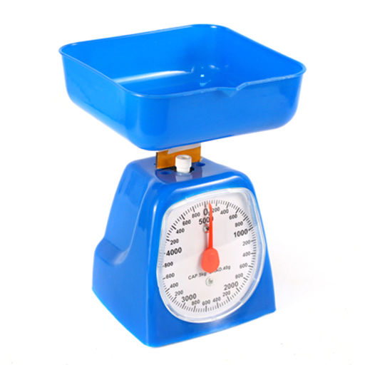 Весы кухонные 5кг пластмассовый корпус Family 12,5х12х20,5см, цвета микс (Китай) - Домашняя мода фото 3