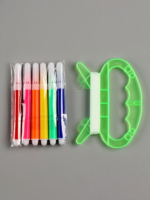 Воздушный змей - раскраска Кролик и друзья, 80 см, 6 фломастеров - Funny toys фото 3