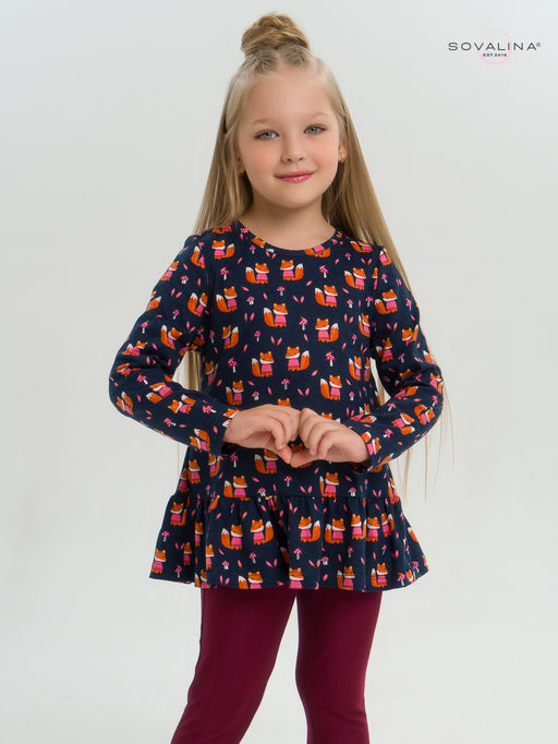 Костюм Алиса лисята на синем-марсала - Sovalina фото 7