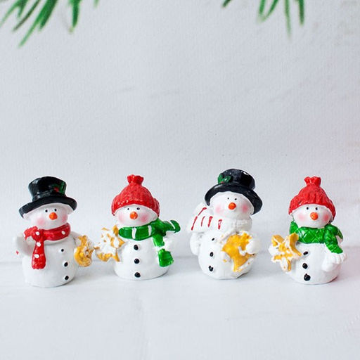Фигурка "Снеговик" 4,5см, в сумочке (406с) 4 вида в ассорт.