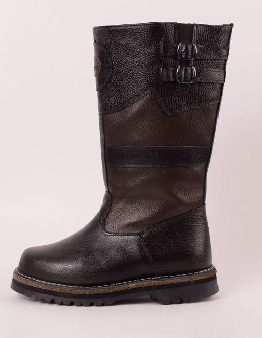 Монголки мужские высокие коричневые, подошва лепесток,