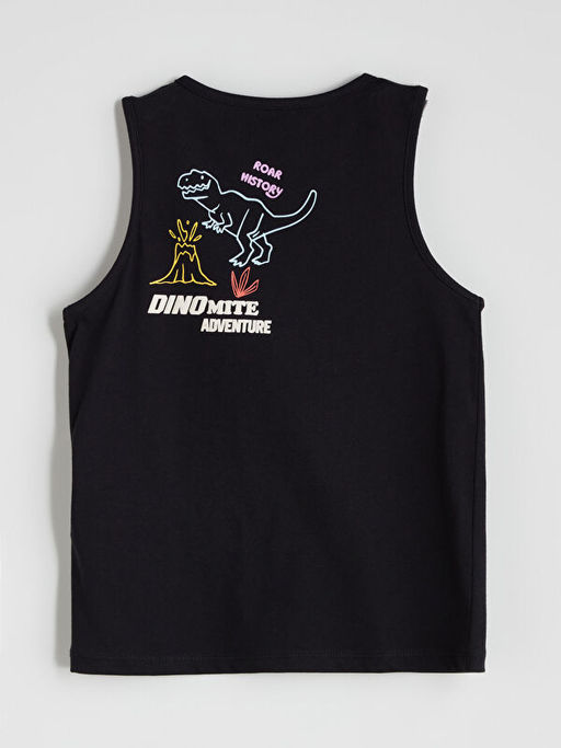 Bisiklet Yaka ?izgili Erkek ?ocuk Atlet