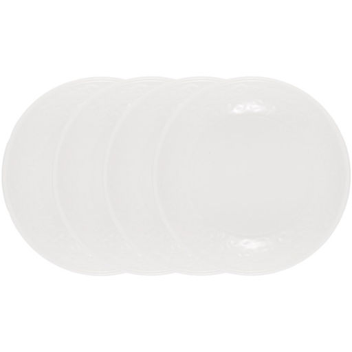 42929 GIPFEL Набор блюдец SILVIA 10 см (4 шт.). Материал: фарфор. Цвет: белый.