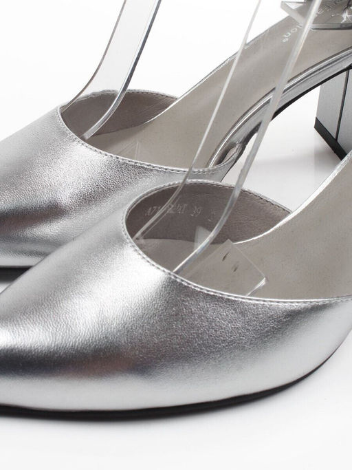 06-A71A-82MT GREY/SILVER Туфли женские (натуральная кожа)
