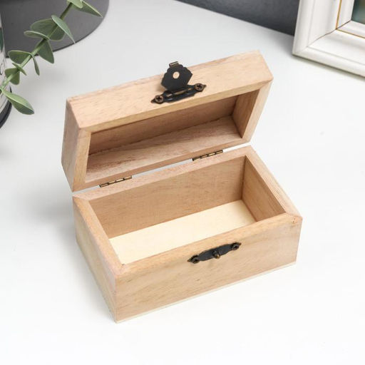 Цена за 12 шт. Шкатулка для росписи дерево «Прямоугольная», для творчества, декора, 5.5×10×6 см