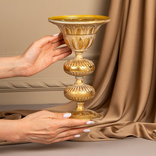 Подсвечник металл «Ярусы» для одной свечи 16×16×25 см