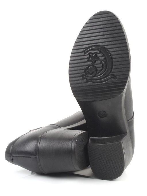 06-DHL104-D1 BLACK Туфли женские (натуральная кожа)