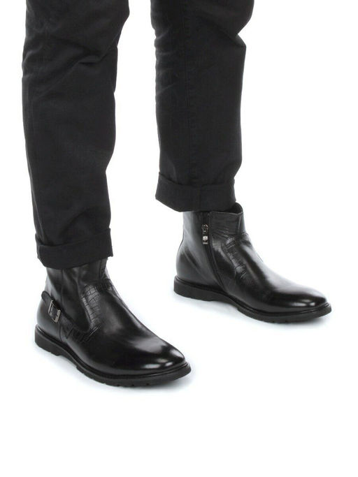 01-H9028-B36-SW3 BLACK Ботинки демисезонные мужские (натуральная кожа) - Фабричный китай фото 2