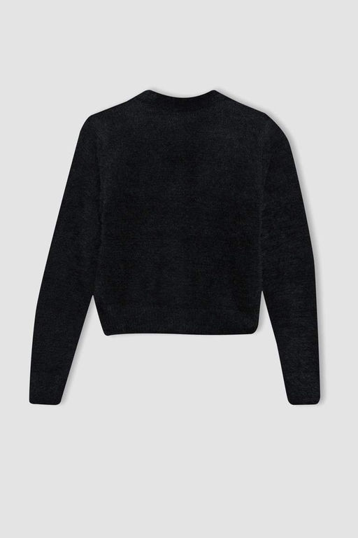 Кардиган для девочек с V-образным вырезом - Defacto фото 9