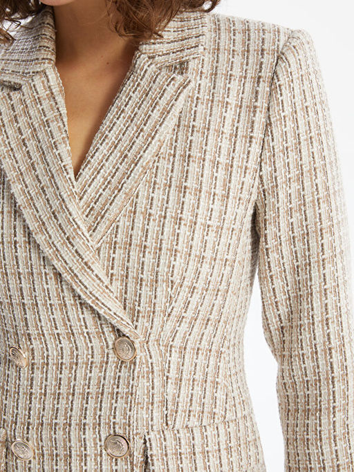 Ekose Kad?n T?vit Blazer Ceket