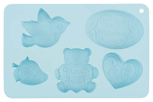 Форма для выпечки 5 ячеек 26*17*4 см голубая - Elan gallery фото 8