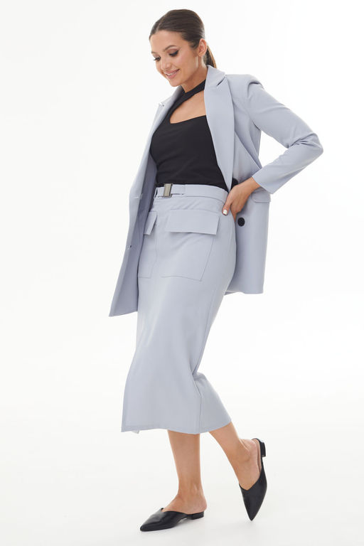 Юбка AURA 5036-164 светло-серый  фото 2