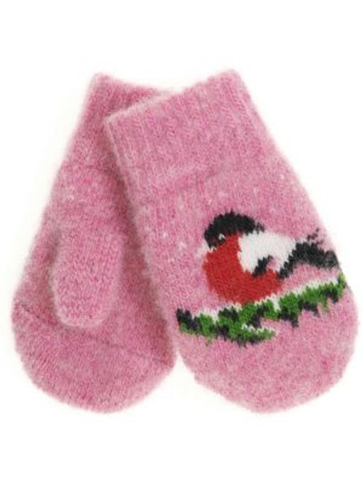 Варежки детские круговые Снегирь на ветке 0109-1 - Рассказовские варежки фото 3