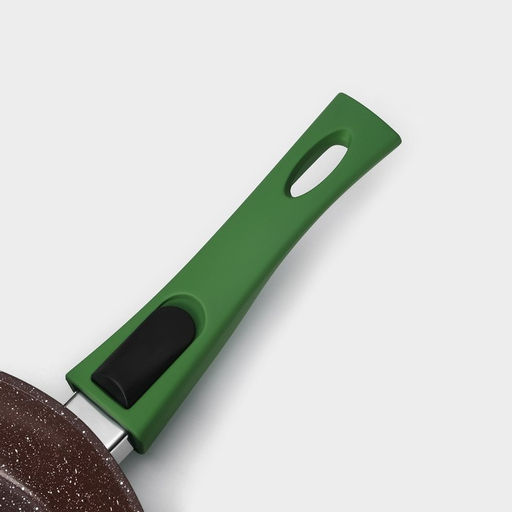 Сковорода Magistro Avocado, d=22 см, кованый алюминий, съёмная ручка soft-touch, антипригарное покрытие, индукция, зелёная  фото 4