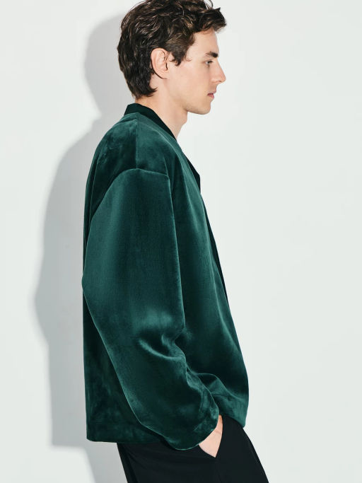 Бархатный кардиган relax fit / Zarina