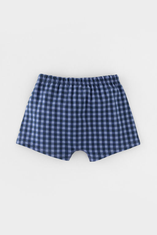 Crockid _ К 1930-2уп/ультрамарин,пыльно-голуб.джинс,клетка трусы для мал