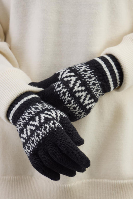 ЕВ 10011/ш/черный,сахар перчатки жен