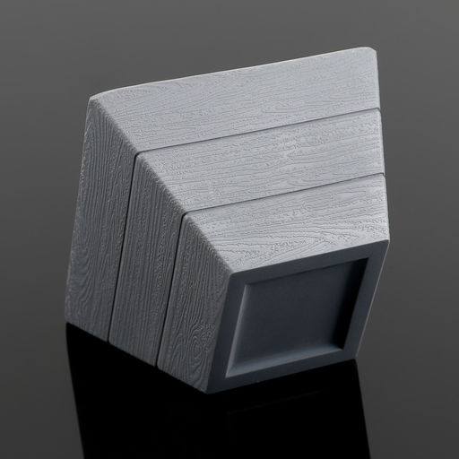 Кашпо пластиковое для цветов Дощатое, 250 мл, цвет серый - Simaland фото 2