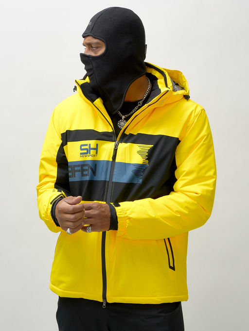Горнолыжный костюм мужской зимний желтого цвета 370J - Mtforce фото 16