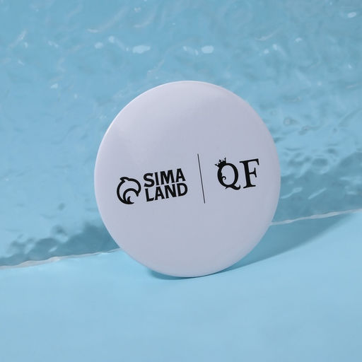 Цена за 10 шт. Зеркало карманное «QF», d = 7 см, цвет белый