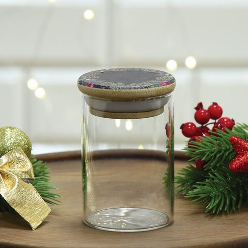 Банка для хранения новогодняя «Зимние истории», стекло, 100 мл