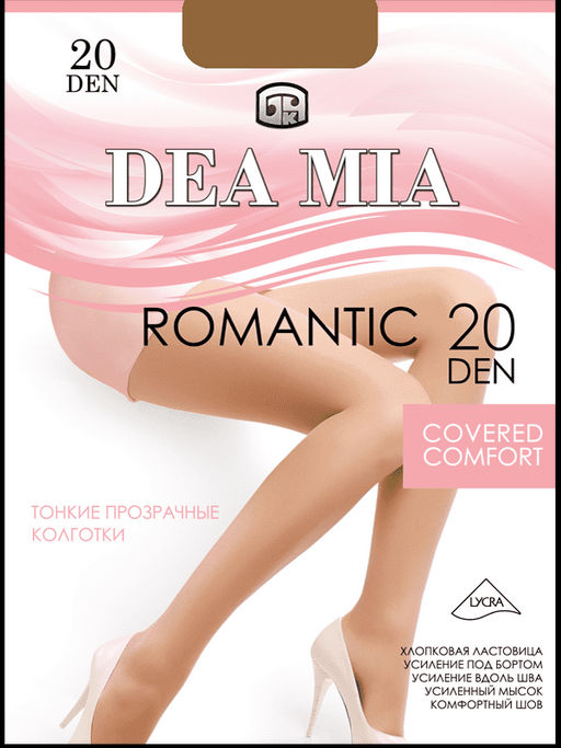 Колготки классические DEA MIA ROMANTIC 20 bronz