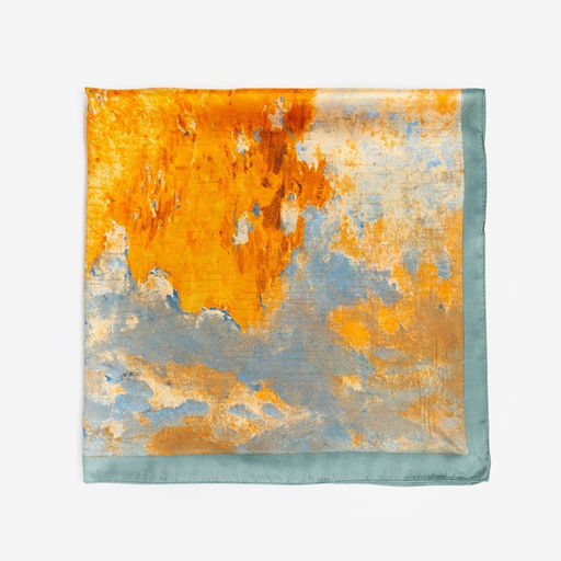 Платок женский MINAKU, размер 70×70 см, оранжевый