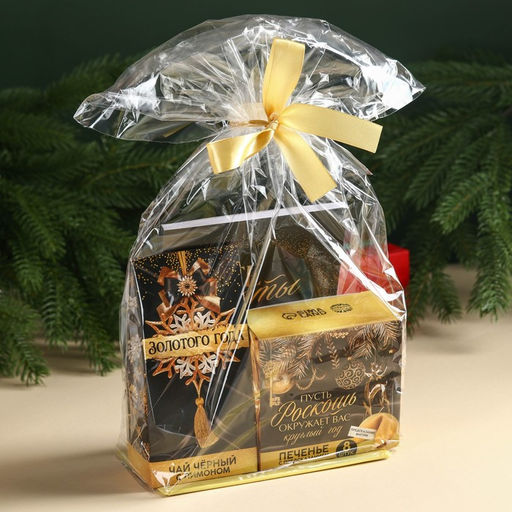 Подарочный набор новогодний Все мечты сбудутся: чай чёрный, печенье с предсказанием, ежедневник - Фабрика счастья фото 15