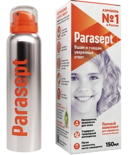 PARASEPTпедикулицидное средство в комплекте №1 аэрозоль 150мл
