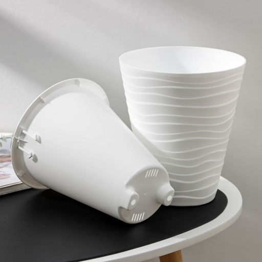 Кашпо для цветов со вставкой Plast-Avenue «Валенсия», 2.8 л, пластик, белое