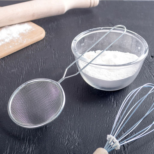 Цена за 5 шт. Сито для просеивания Доляна «Помощник», d=8.5 см, нержавеющая сталь