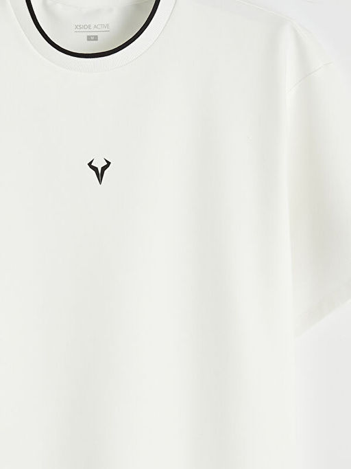 Oversize Bisiklet Yaka Spor Erkek Ti??rt