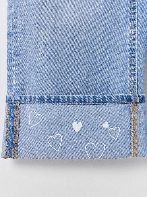 Джинсы для девочек широкие голубые - Mark formelle фото 10