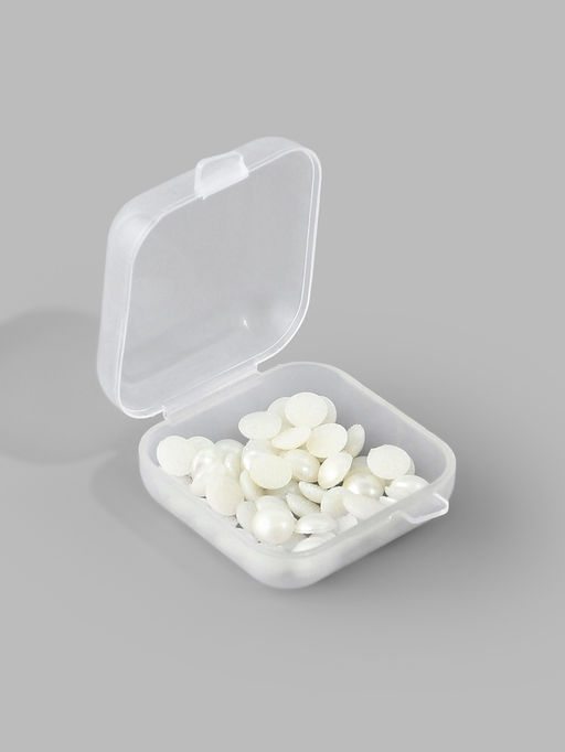 Бокс для хранения мелочей, 3.5×3.5×1.8 см, пластиковый, прозрачный