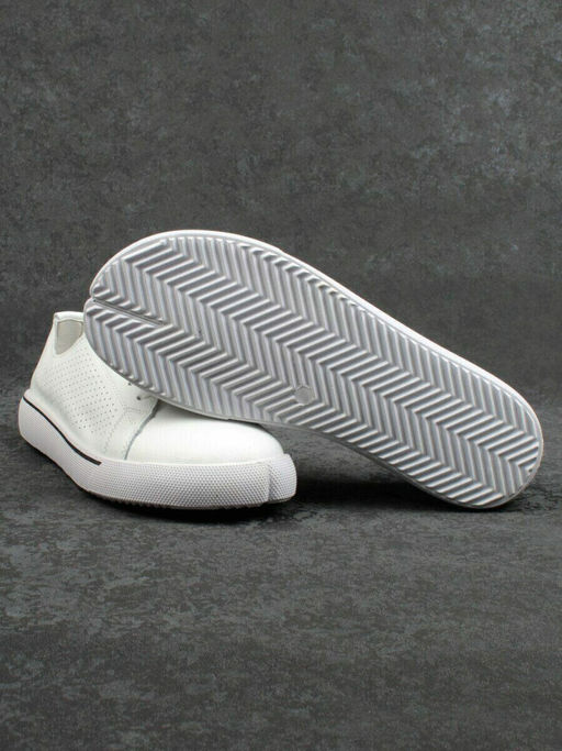 05-PDXL135-1 WHITE Кеды белые (натуральная кожа)