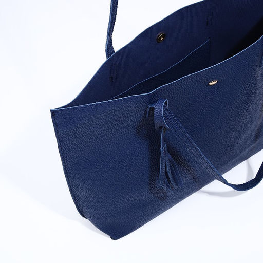 Сумка-тоут на магните, цвет синий - Simaland фото 9