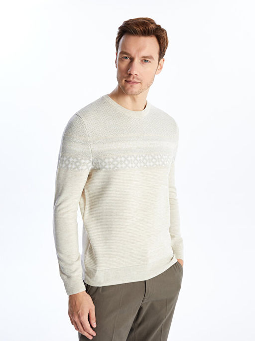 Bisiklet Yaka Erkek Triko Kazak