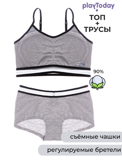 PlayToday / Комплект для девочки: топ, трусы