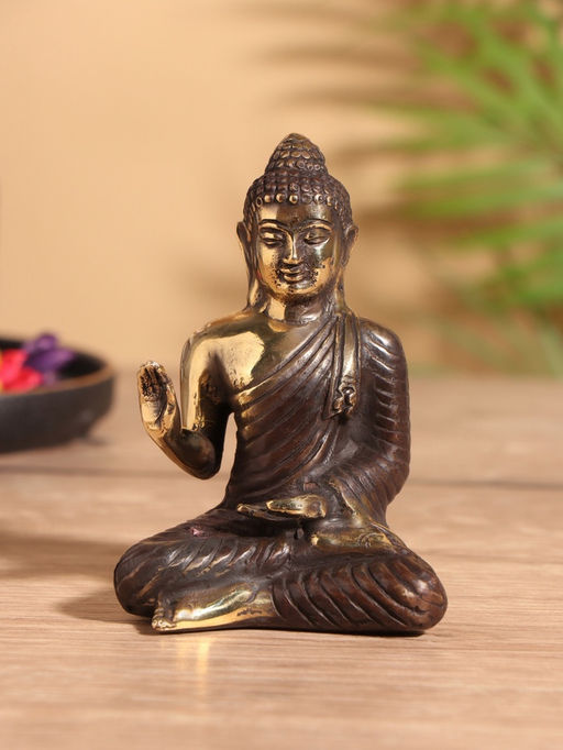 Сувенир «Будда», 7×5×10 см, бронза