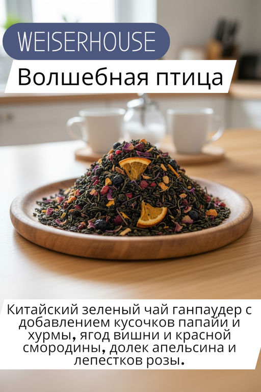 Волшебная птица . Зеленый Ароматизированный