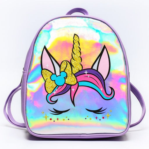 Рюкзак детский для девочки на молнии Единорог, Минни Маус - Disney фото 3