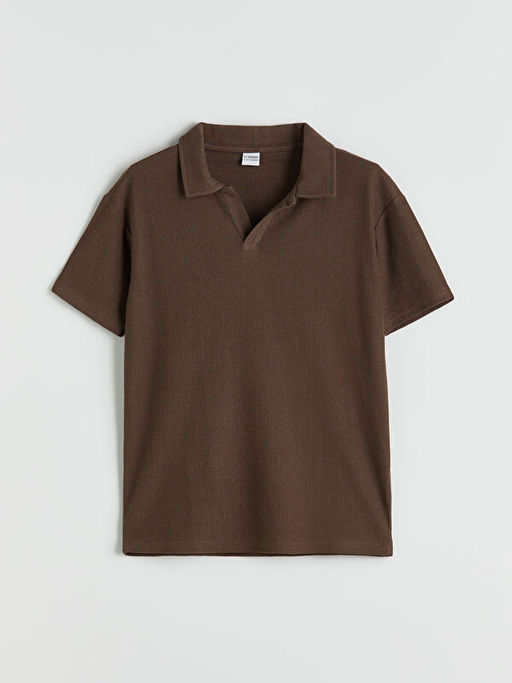 Polo Yaka Dokulu Erkek ?ocuk Ti??rt