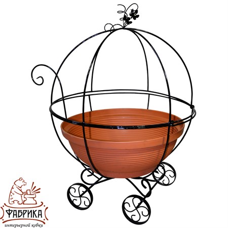 Садовая подставка для цветов 51-302 - Фабрика интерьерной ковки фото 3