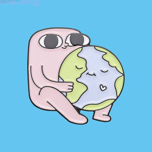 Брошь-значок The world is in my hands - Купи слона фото 2