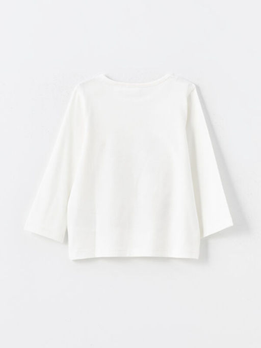 Bisiklet Yaka Uzun Kollu Bambi Bask?l? K?z Bebek Pijama Tak?m