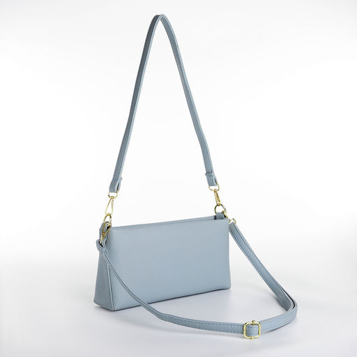 Сумка женская кросс-боди на молнии, цвет голубой - Simaland фото 2